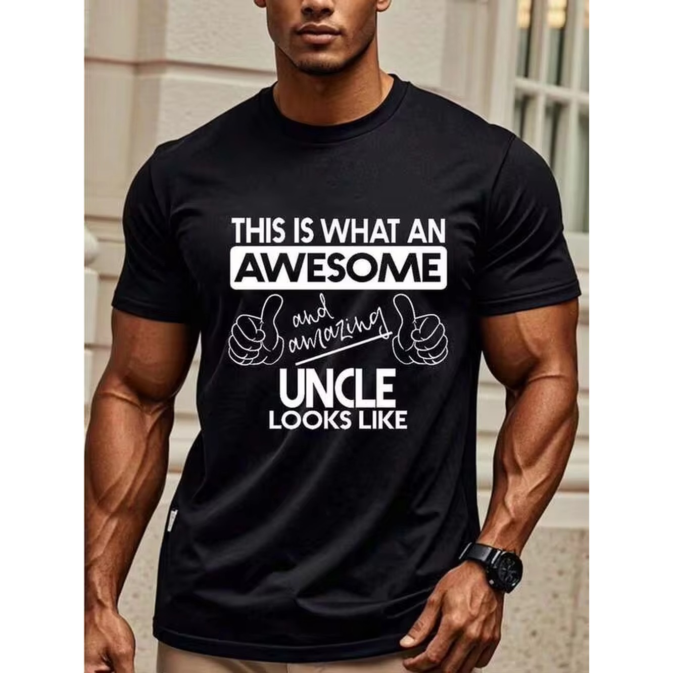 Summer Clothing Outfit Ideas - Camiseta Gráfica 'Awesome Uncle' con la