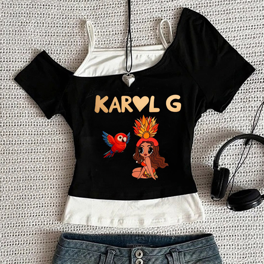 Summer Grunge Clothing - Top Corto Karol G para Mujer,
