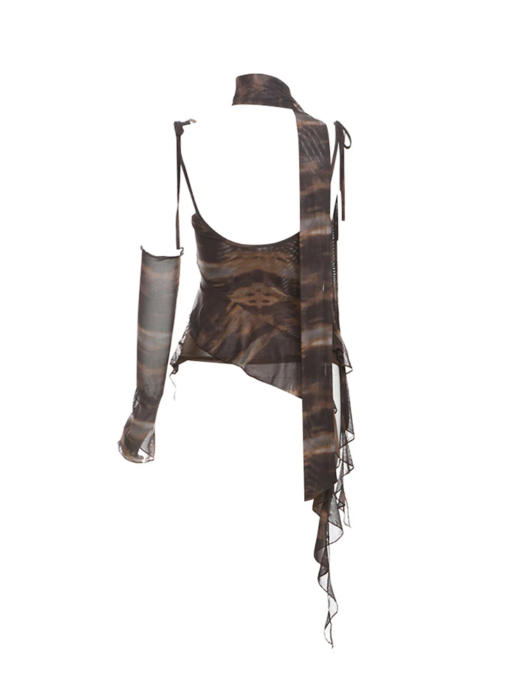 Summer Grunge Clothing - Tops cortos Grunge, camiseta sin mangas