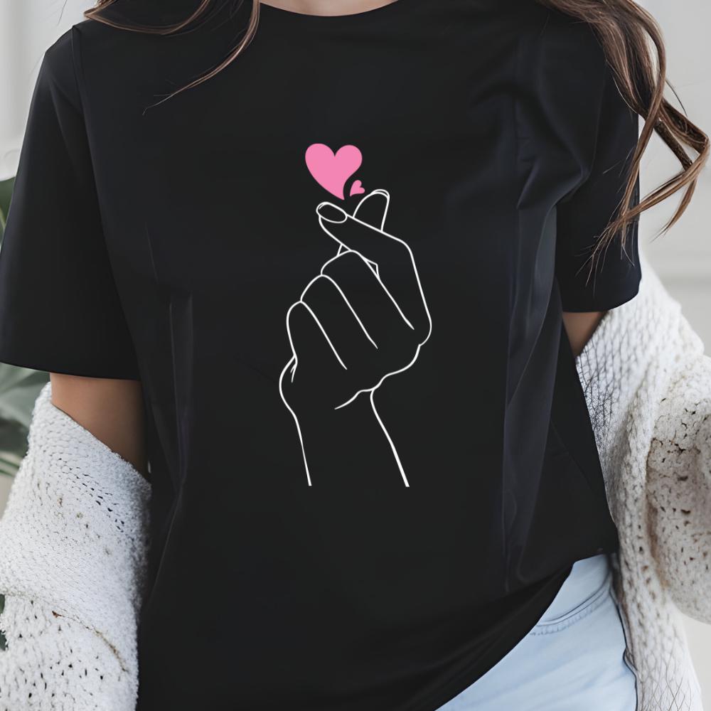 Summer Clothing Logo - Camiseta con estampado de corazón para