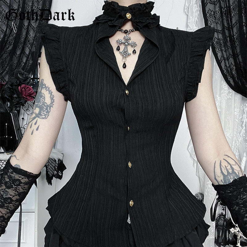 Summer Grunge Clothing - Camisas sin mangas góticas de los
