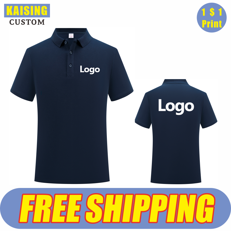Summer Clothing Logo - KAISING Polo de algodón puro de