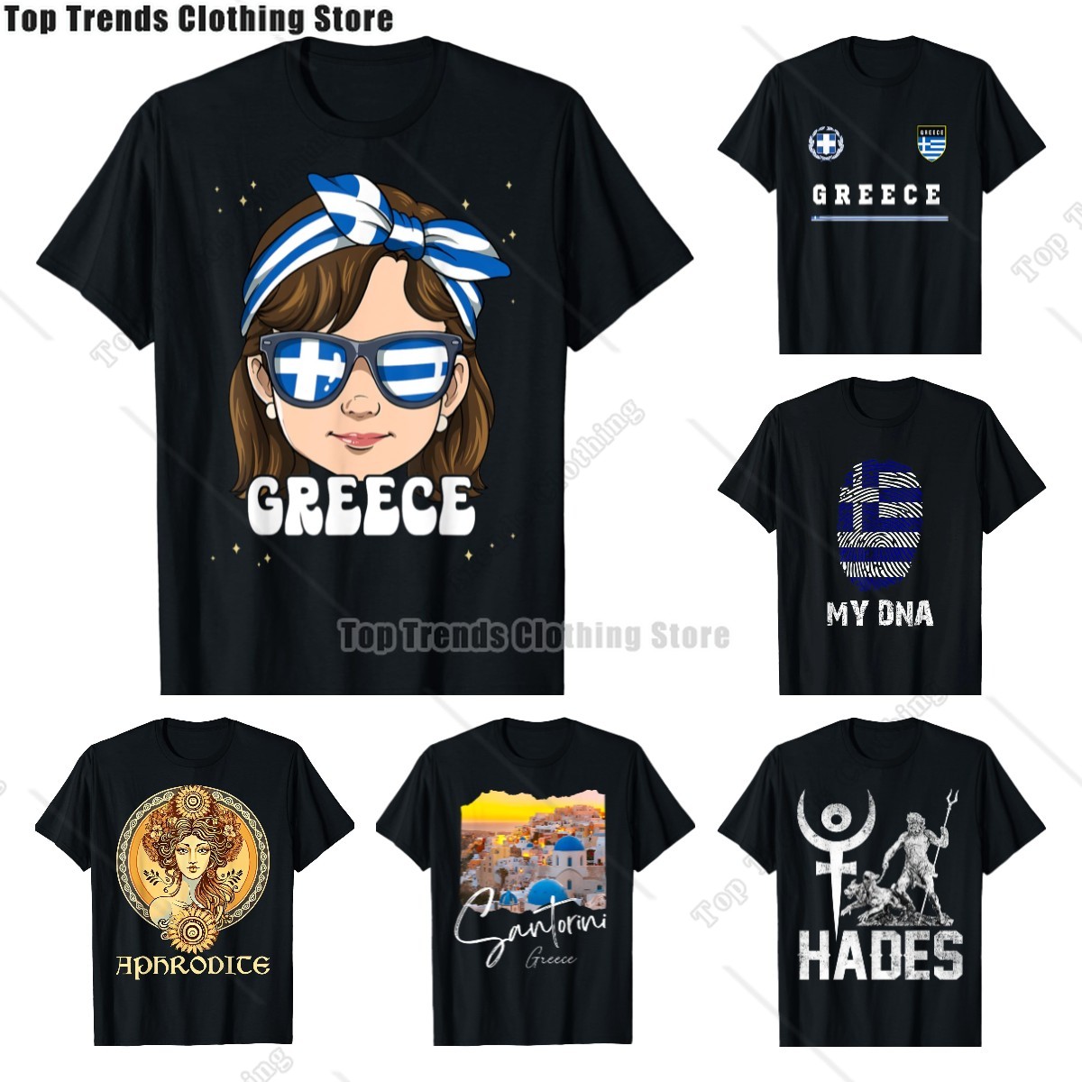 Summer Clothing For Greece - Camiseta Vintage de algodón para hombre,