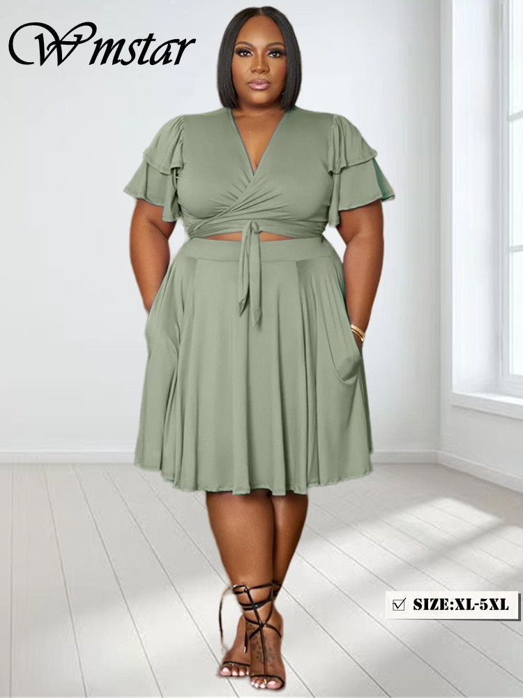 Summer Clothing Women Sale - Wmstar-Conjunto de dos piezas para mujer,