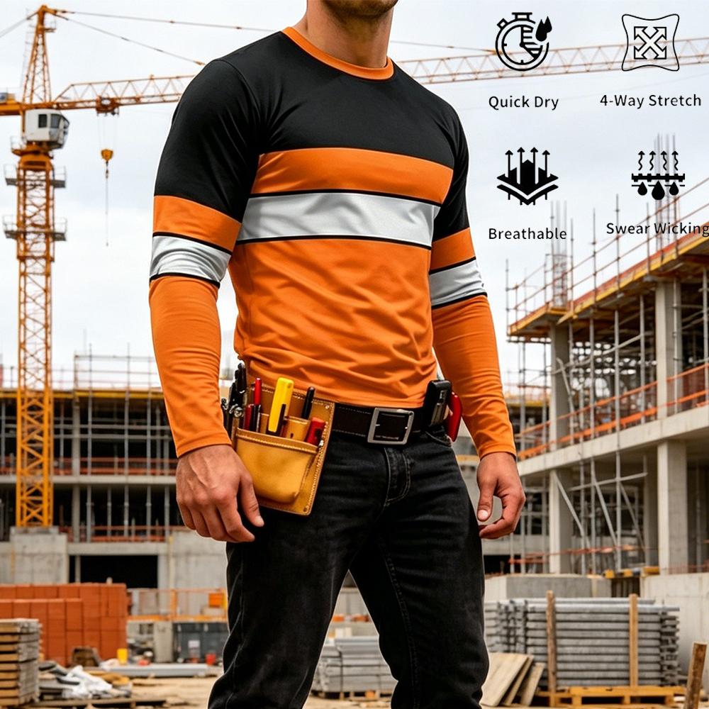 Summer Clothing Men - Camiseta de Trabajo a Rayas de