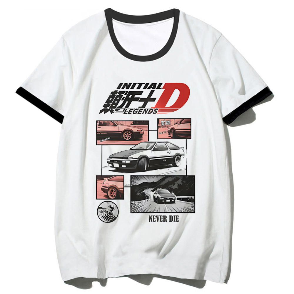 Summer Grunge Clothing - Camiseta Initial D para mujer, estética