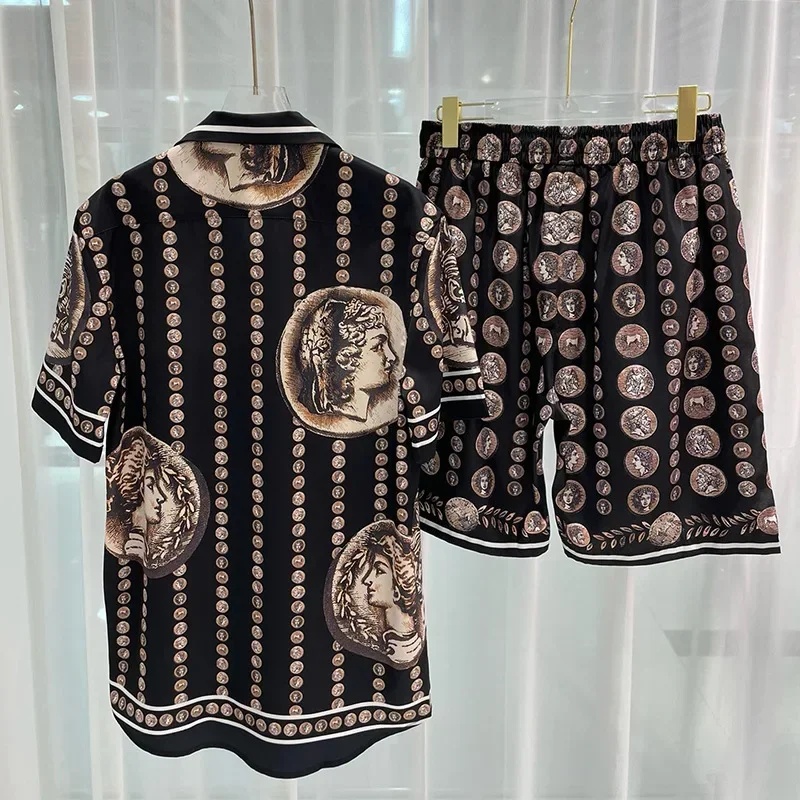 Summer Clothing Beach - Conjunto de Camisa Hawaiana de 2