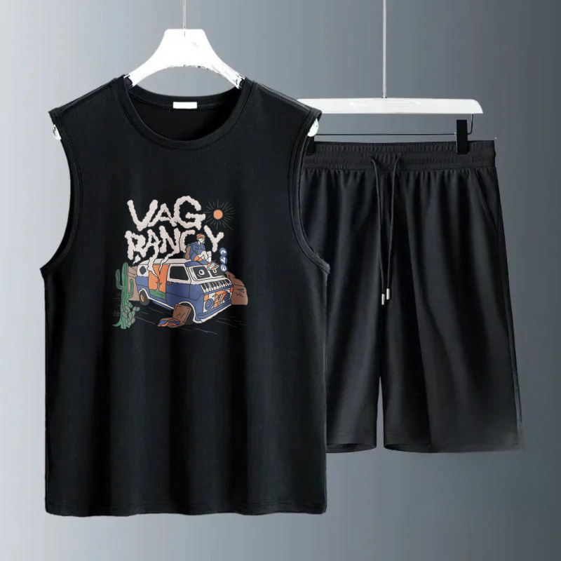 Conjuntos de Camisetas sin Man - Summer Clothing Beach reseña y precio