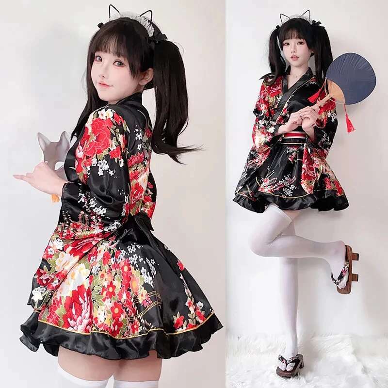 Vestido Kimono japonés modific - Summer Clothing Sets Women reseña y precio