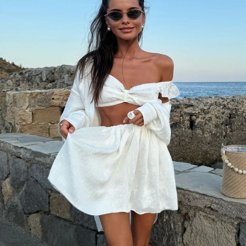 Camiseta sin mangas, minifalda - Summer Clothing Women Sale reseña y precio