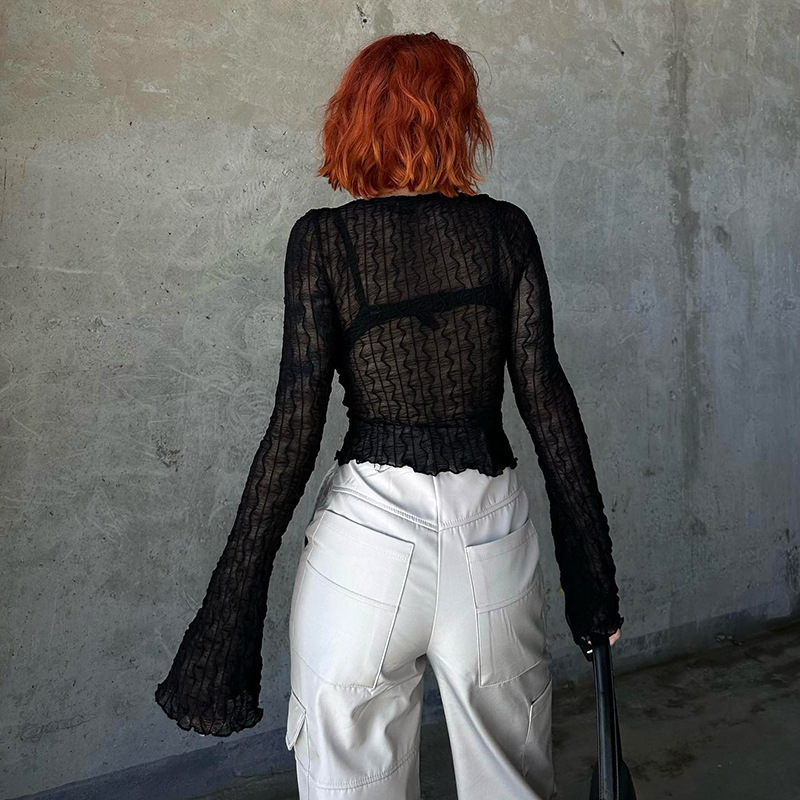 Goth Dark Folds Mall blusas gó - Summer Grunge Clothing reseña y precio