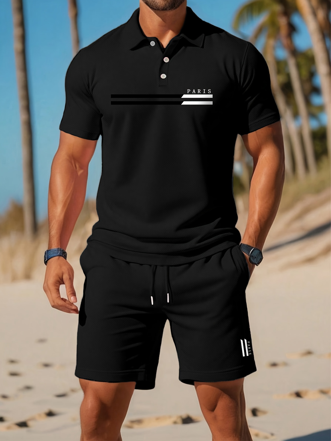 Conjunto de Polo para Hombre V - Summer Clothing Shops reseña y precio