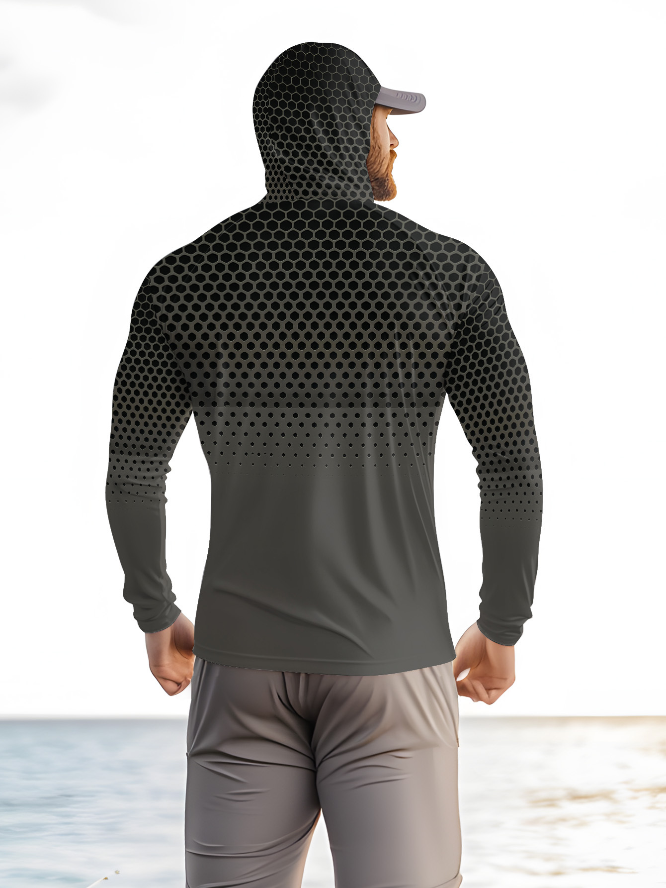 Camisa de pesca con capucha pa - Summer Clothing Men reseña y precio