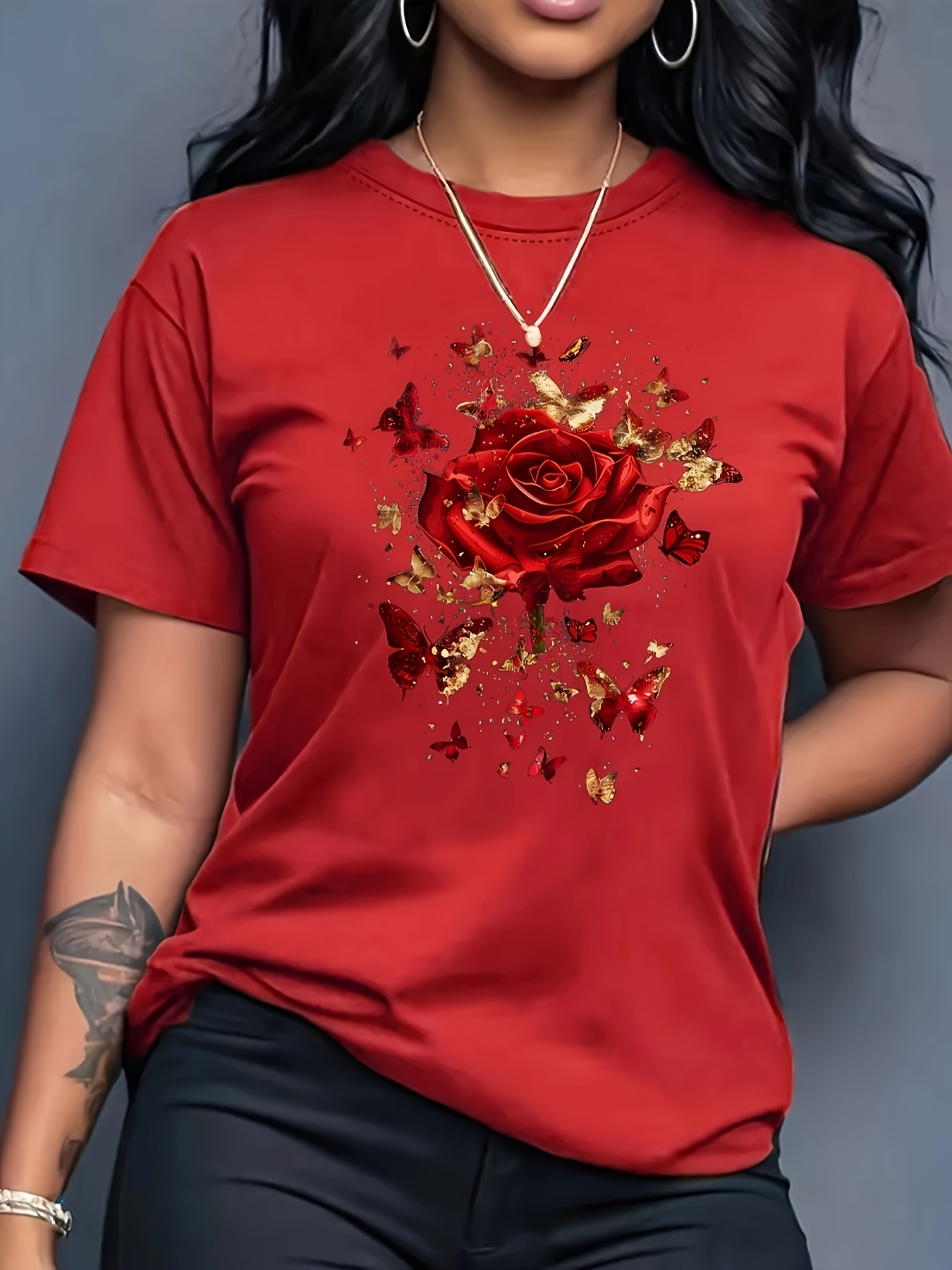 Camiseta deportiva informal pa - Summer Rose Clothing reseña y precio