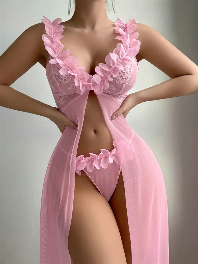 Camisones de encaje floral ros - Summer Clothing Items reseña y precio