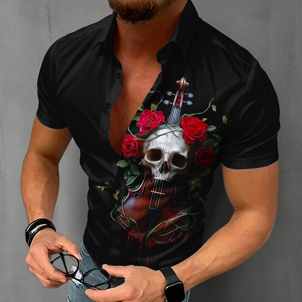 Camisa Gótica con Calavera par - Summer Rose Clothing reseña y precio
