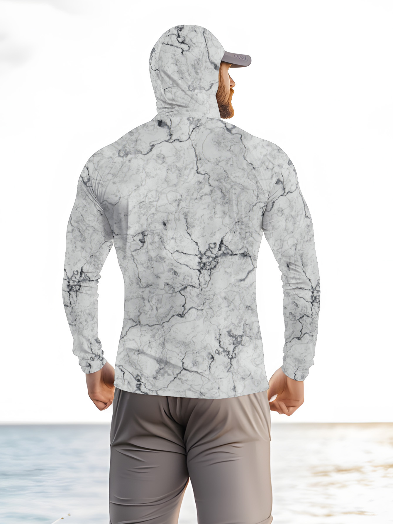 Camisa de pesca con capucha pa - Summer Clothing Men reseña y precio