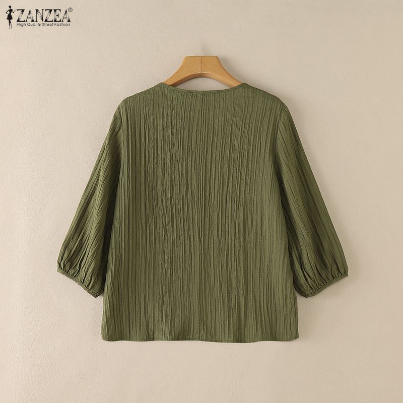 ZANZEA Blusas de textura arrug - Summer Days Clothing reseña y precio
