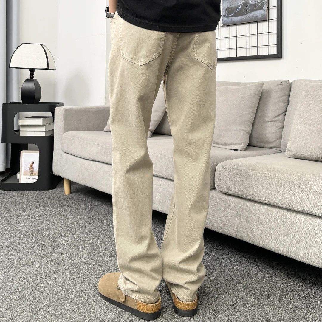 Pantalones rectos con logotipo - Summer Clothing Logo reseña y precio