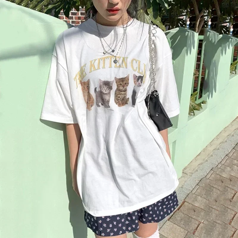 Camiseta gráfica Kawaii con es - Summer Grunge Clothing reseña y precio