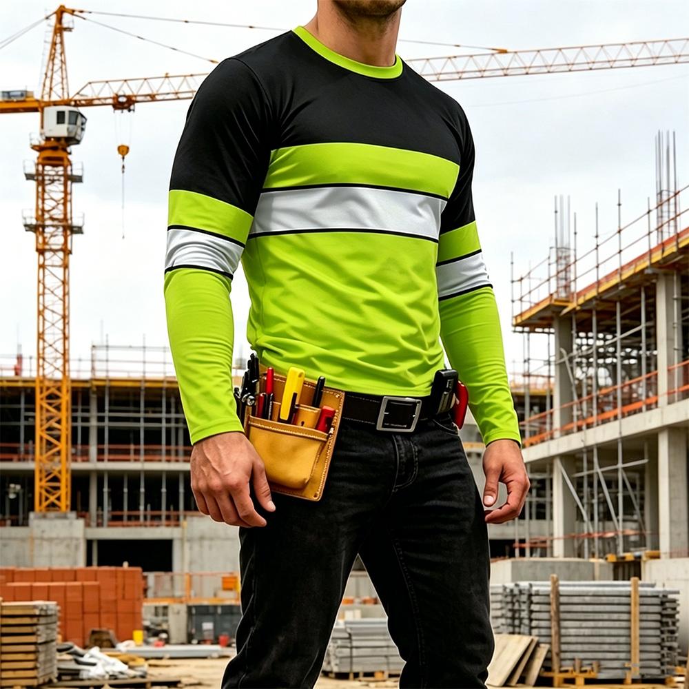 Camiseta de Trabajo a Rayas de - Summer Clothing Men reseña y precio